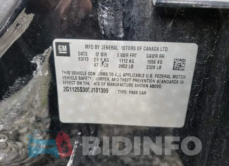 2G1125S30E9101399 Photo# 12