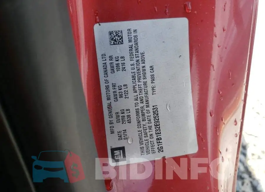 2G1FB1E32E9252531 Photo# 12