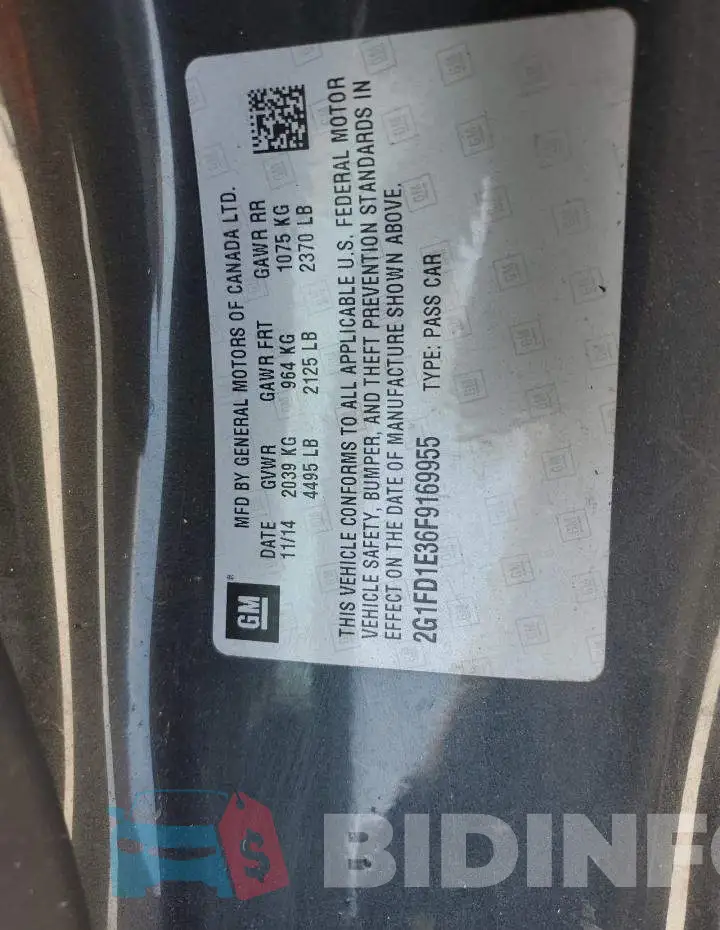 2G1FD1E36F9169955 Photo# 12