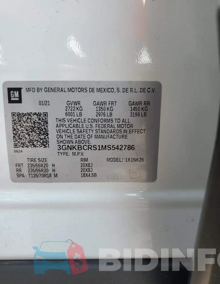 3GNKBCRS1MS542786 Photo# 13