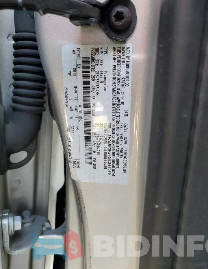 1FADP3F29GL344089 Photo# 12