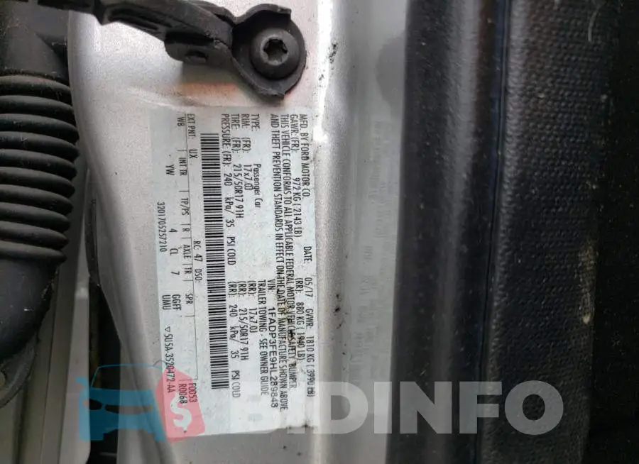 1FADP3FE9HL289848 Photo# 12