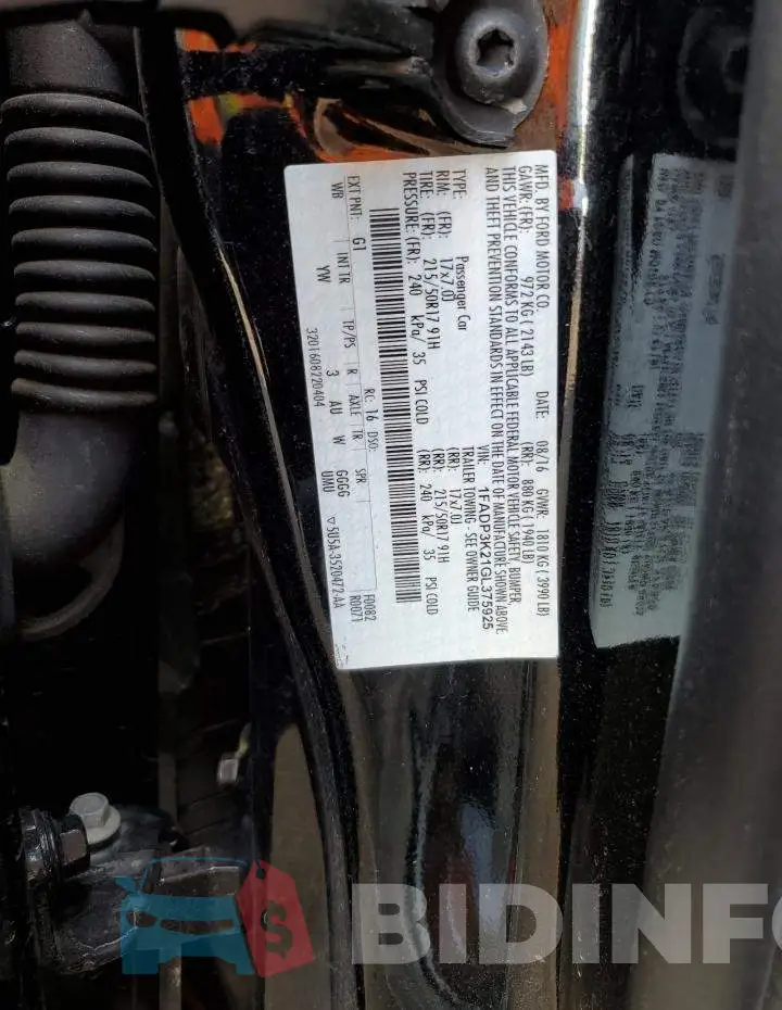 1FADP3K21GL375925 Photo# 12