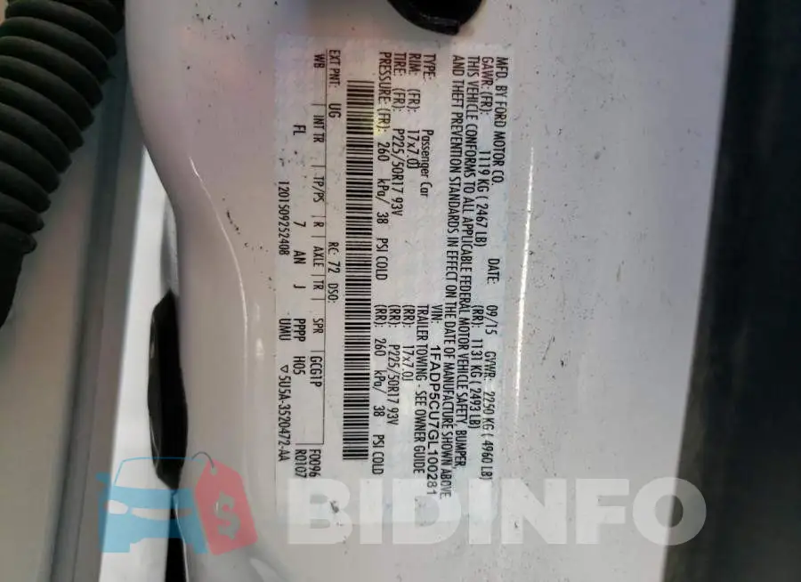 1FADP5CU7GL100281 Photo# 13