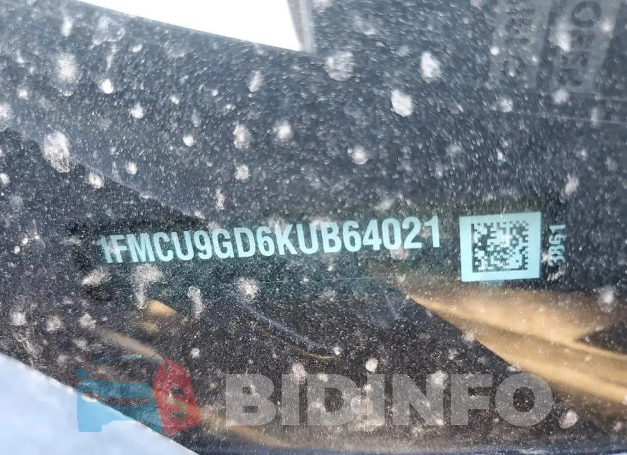 1FMCU9GD6KUB64021 Photo# 14