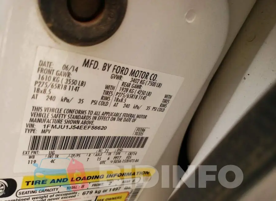 1FMJU1J54EEF56620 Photo# 13