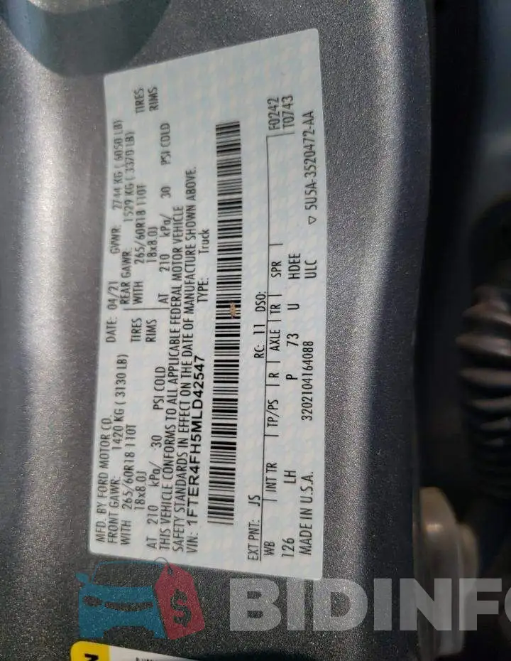1FTER4FH5MLD42547 Photo# 12