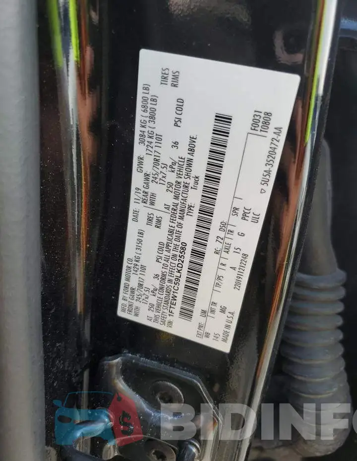 1FTEW1C59LKD25580 Photo# 12