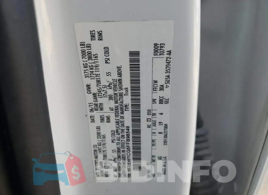 1FTEW1CG5FFB98549 Photo# 12