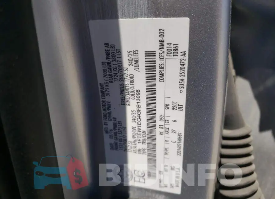 1FTEW1EG4GFB13098 Photo# 12