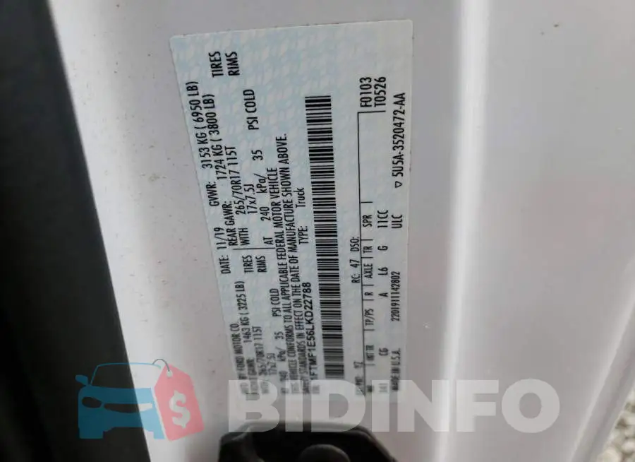 1FTMF1E56LKD22788 Photo# 12