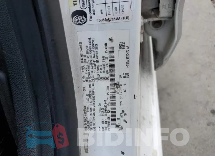 3FADP4TJ4GM150201 Photo# 12