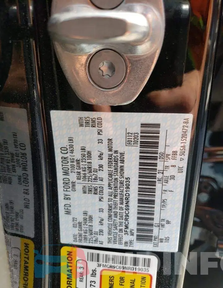 3FMCR9C69NRD19035 Photo# 13