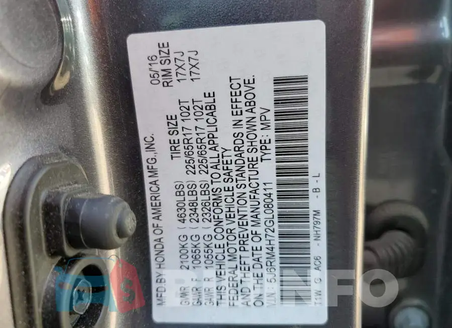5J6RM4H72GL080411 Photo# 13