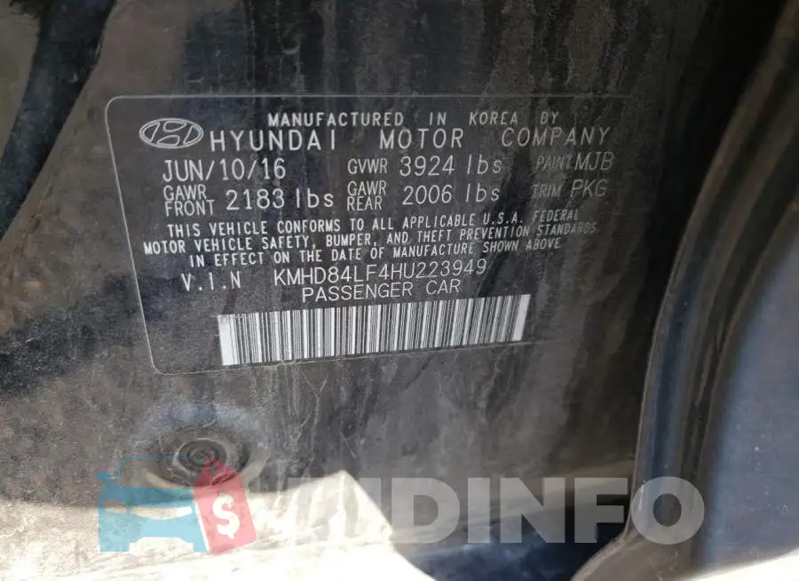 KMHD84LF4HU223949 Photo# 12