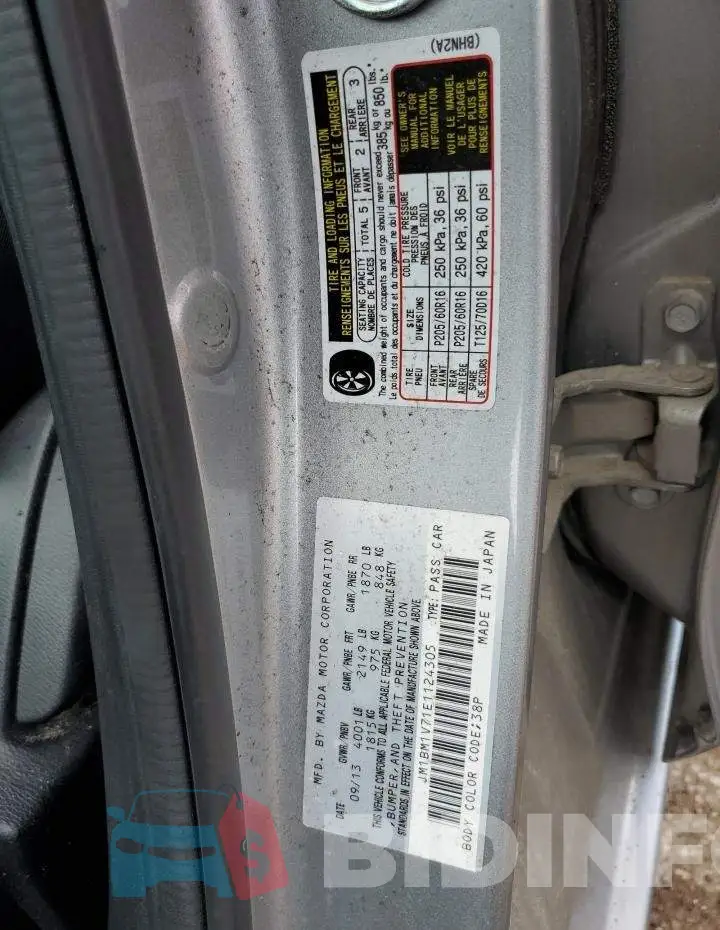 JM1BM1V71E1124305 Photo# 12