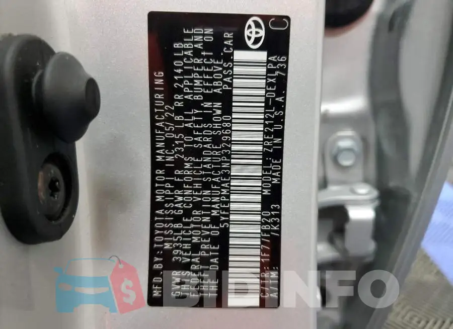 5YFEPMAE3NP329680 Photo# 12