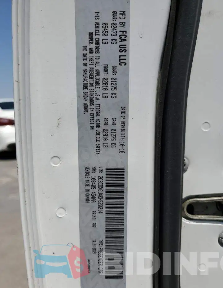 2C3CDXGJ4KH520214 Photo# 13