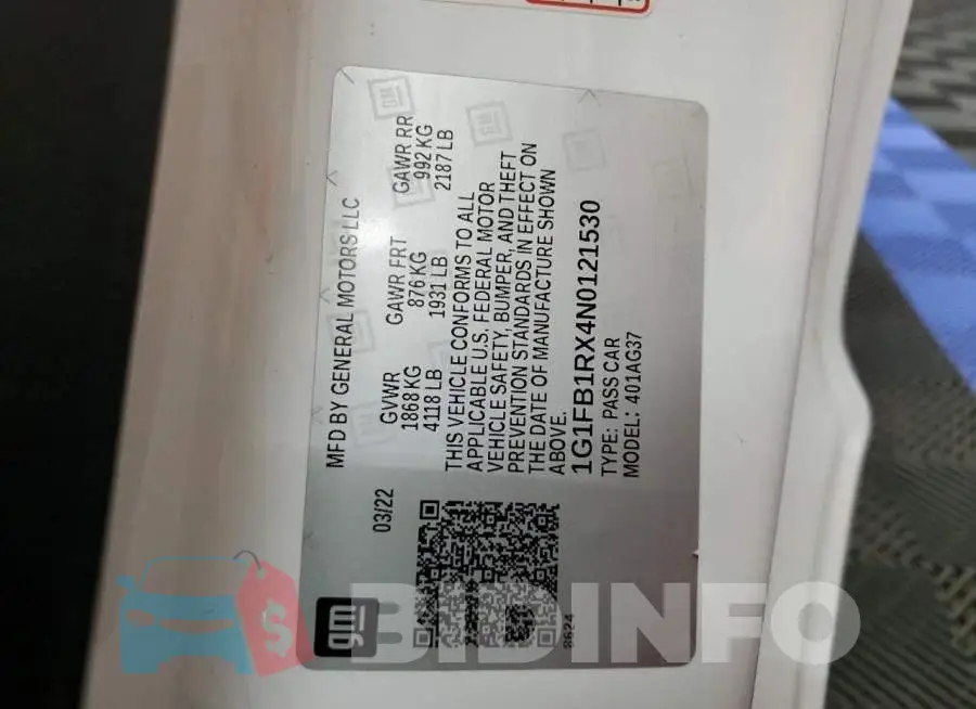 1G1FB1RX4N0121530 Photo# 12