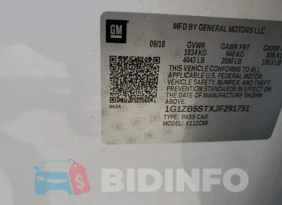 1G1ZB5STXJF291751 Photo# 12