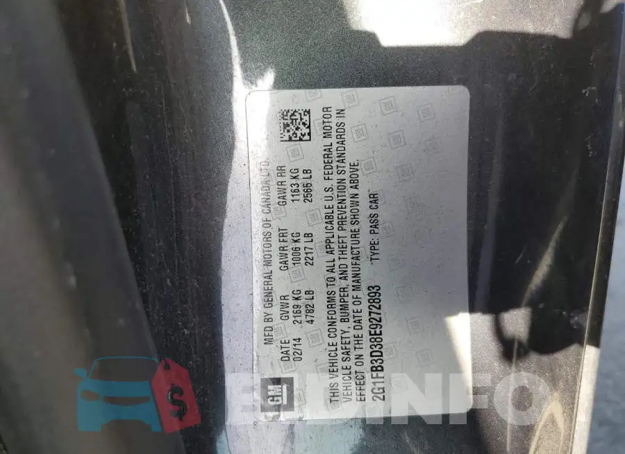 2G1FB3D38E9272893 Photo# 12