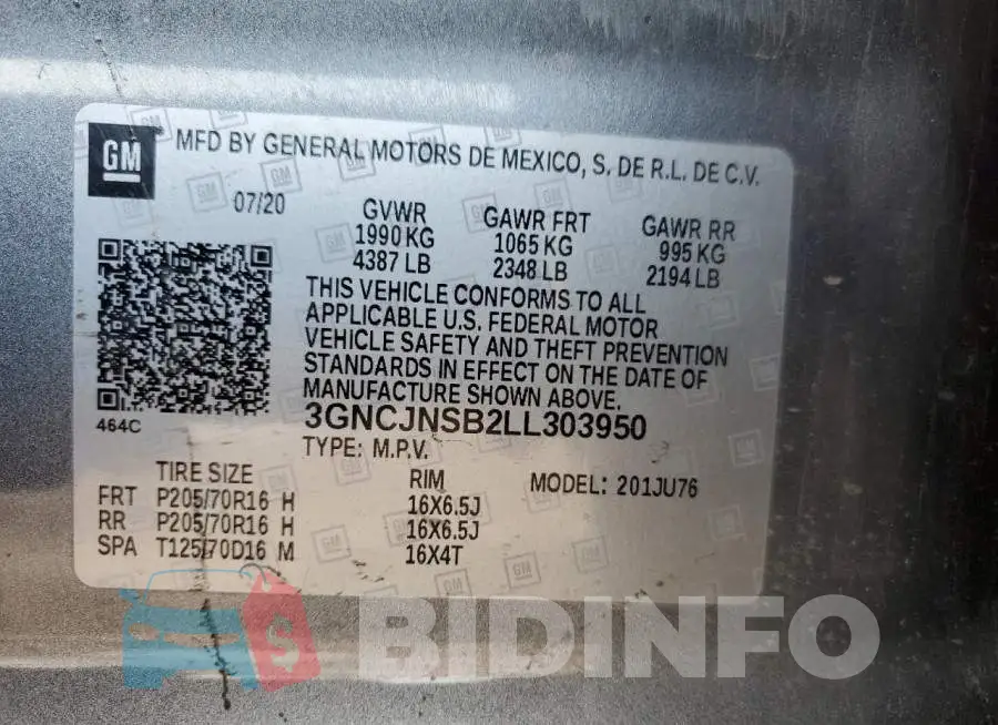 3GNCJNSB2LL303950 Photo# 12