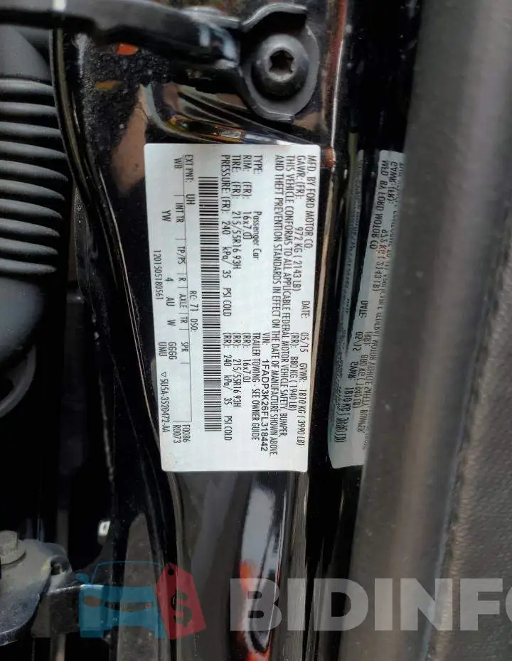 1FADP3K26FL318442 Photo# 13