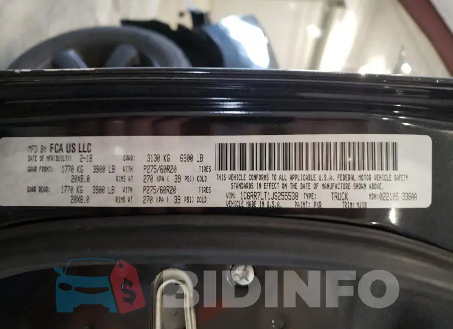 1C6RR7LT1JS255538 Photo# 12