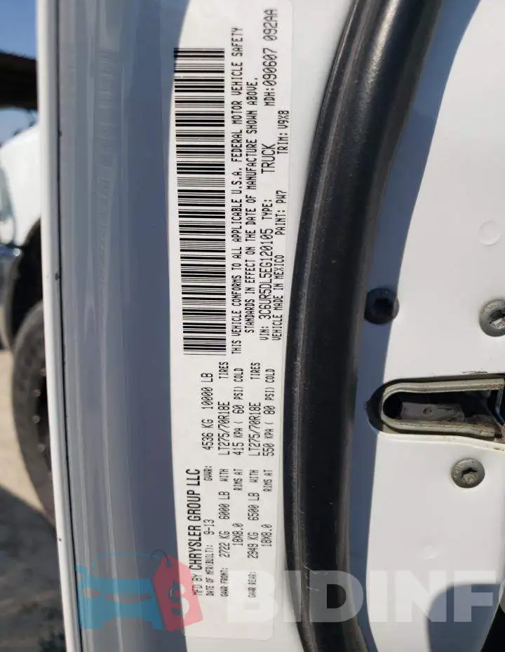 3C6UR5DL5EG120105 Photo# 12