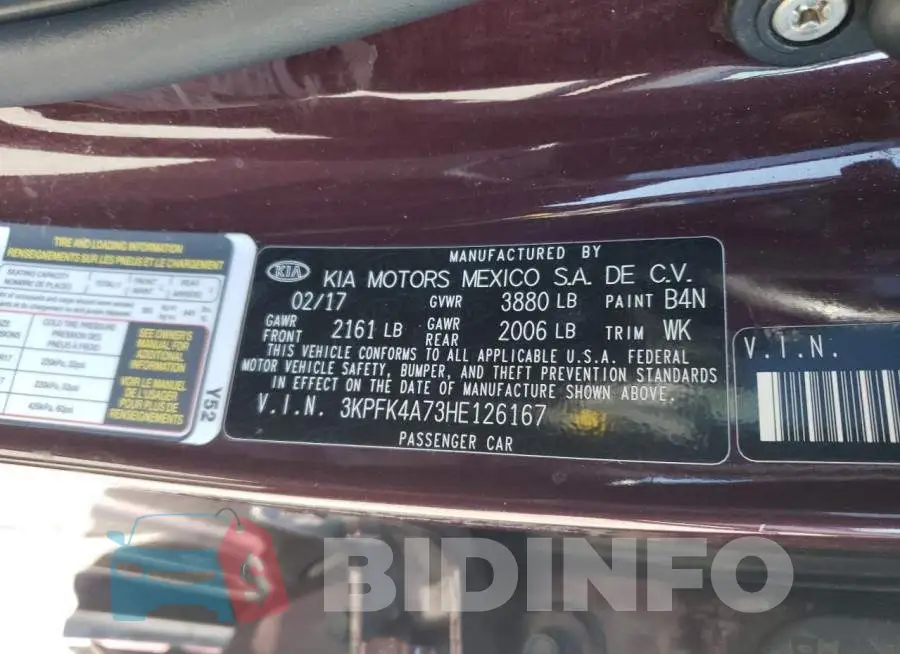 3KPFK4A73HE126167 Photo# 12