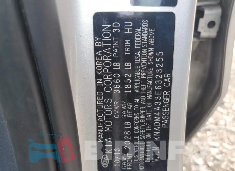 KNADM4A33E6323255 Photo# 12