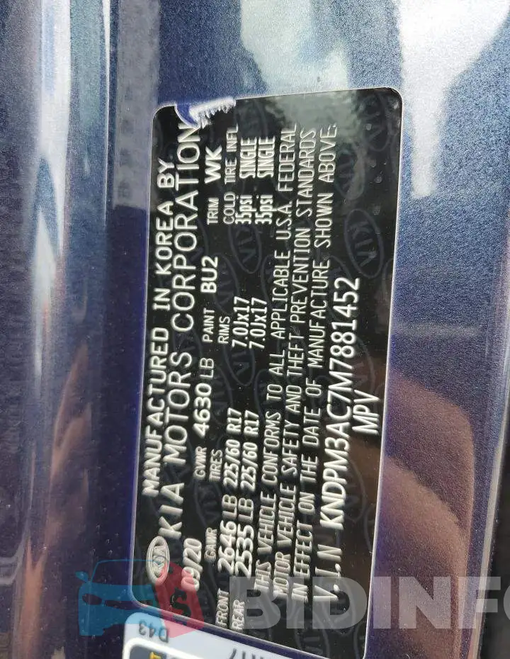 KNDPM3AC7M7881452 Photo# 13