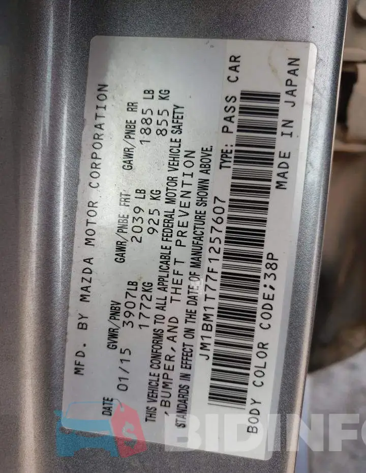 JM1BM1T77F1257607 Photo# 12