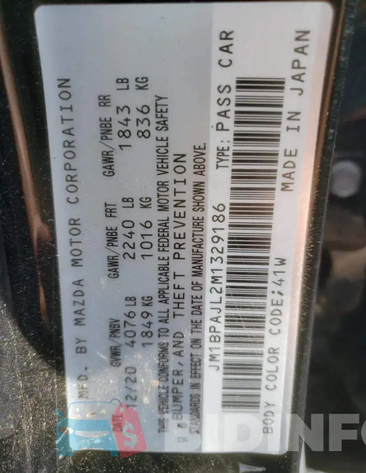 JM1BPAJL2M1329186 Photo# 12