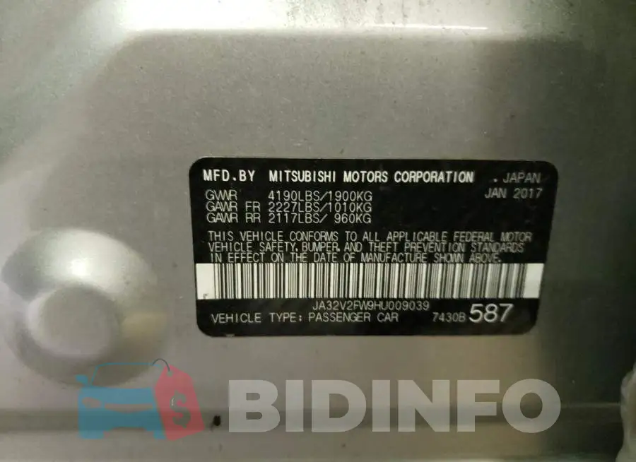 JA32V2FW9HU009039 Photo# 13