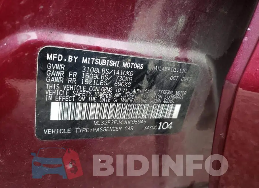 ML32F3FJ4JHF05945 Photo# 12