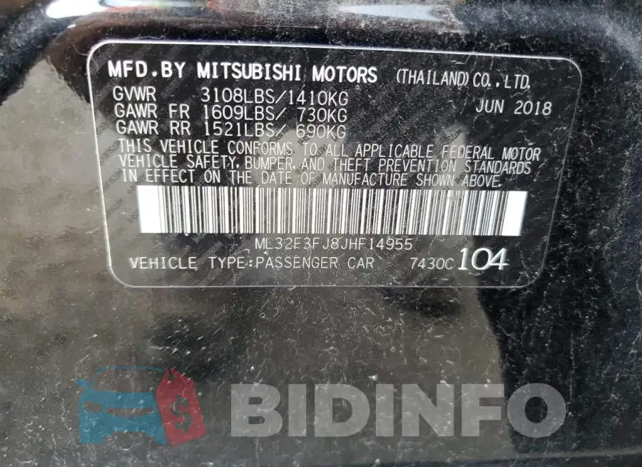 ML32F3FJ8JHF14955 Photo# 12