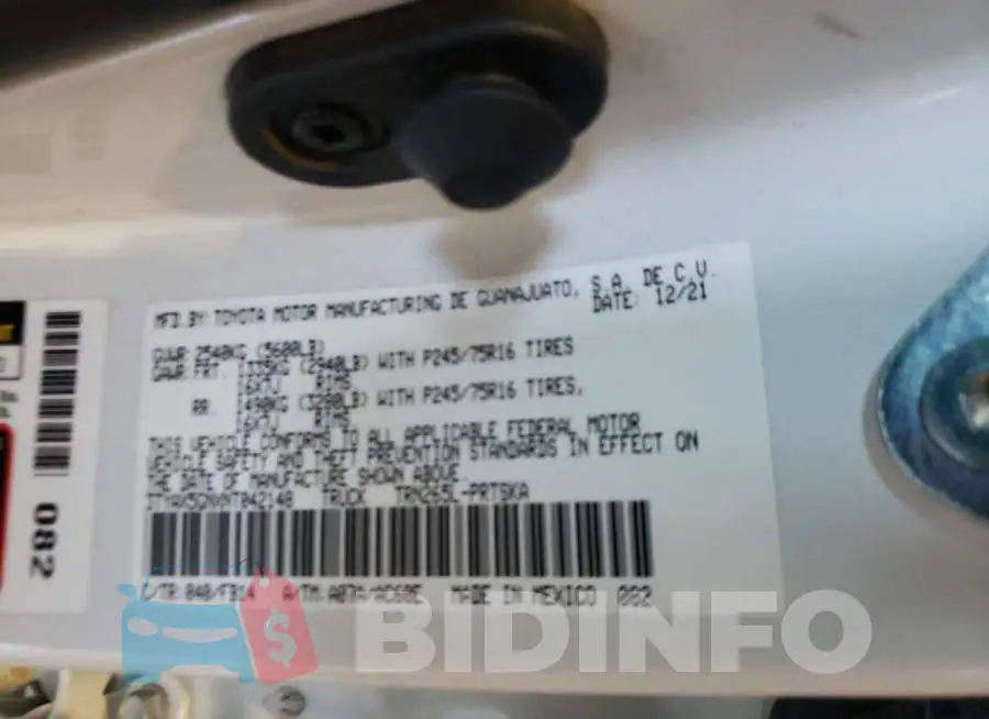 3TYAX5GNXNT042148 Photo# 12