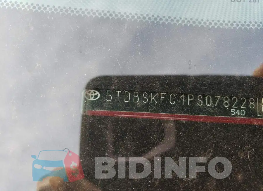 5TDBSKFC1PS078228 Photo# 14