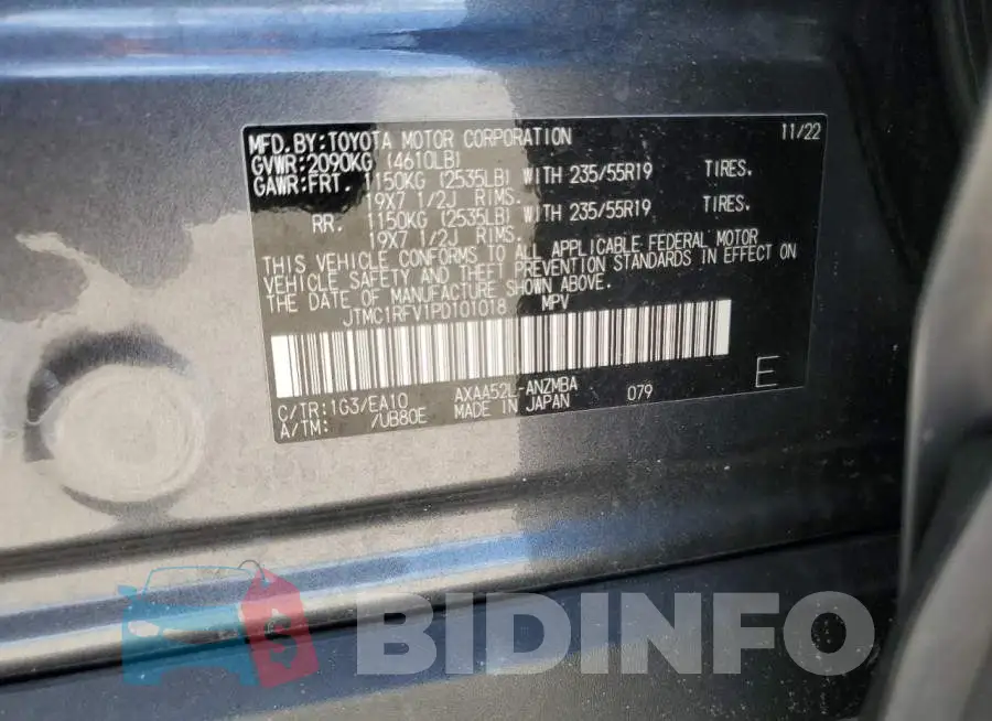 JTMC1RFV1PD101018 Photo# 12