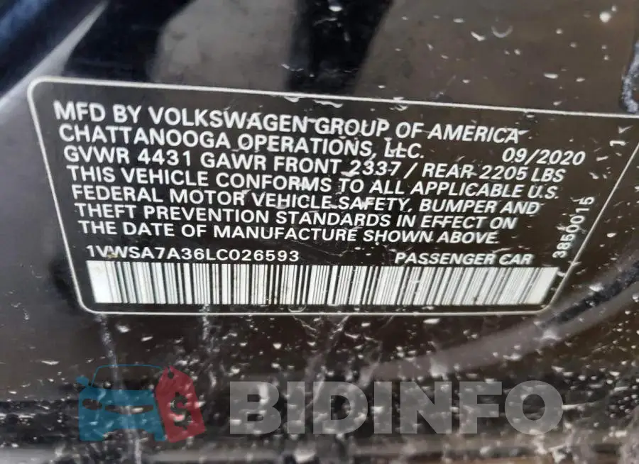 1VWSA7A36LC026593 Photo# 12