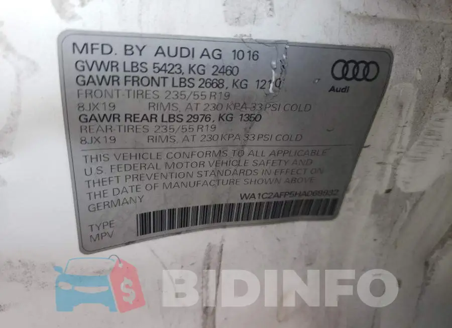 WA1C2AFP5HA069932 Photo# 13