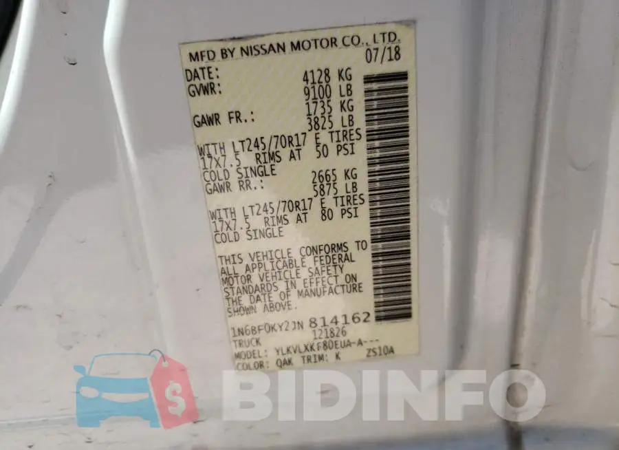 1N6BF0KY2JN814162 Photo# 13