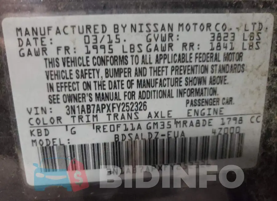 3N1AB7APXFY252326 Photo# 12