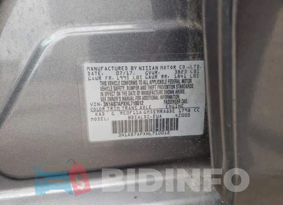 3N1AB7APXHL710012 Photo# 12