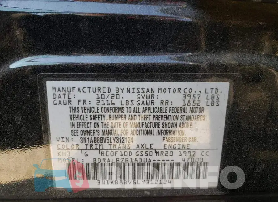 3N1AB8BV5LY312124 Photo# 13