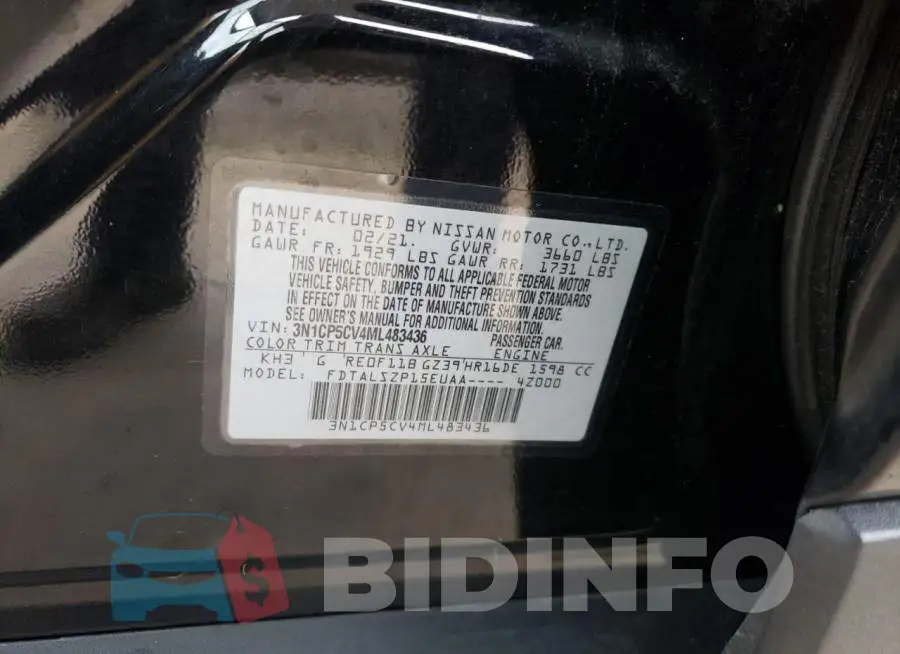 3N1CP5CV4ML483436 Photo# 13