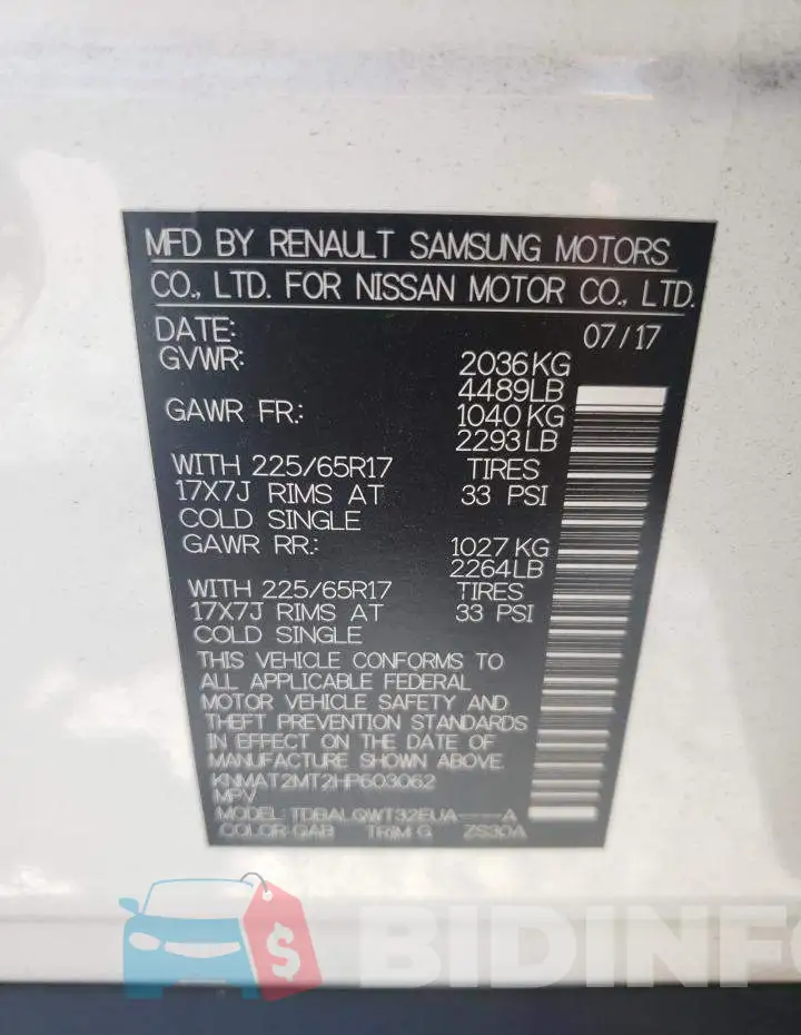 KNMAT2MT2HP603062 Photo# 13