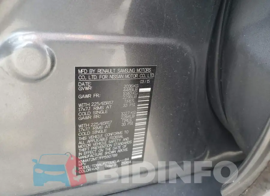 KNMAT2MT7FP550789 Photo# 12