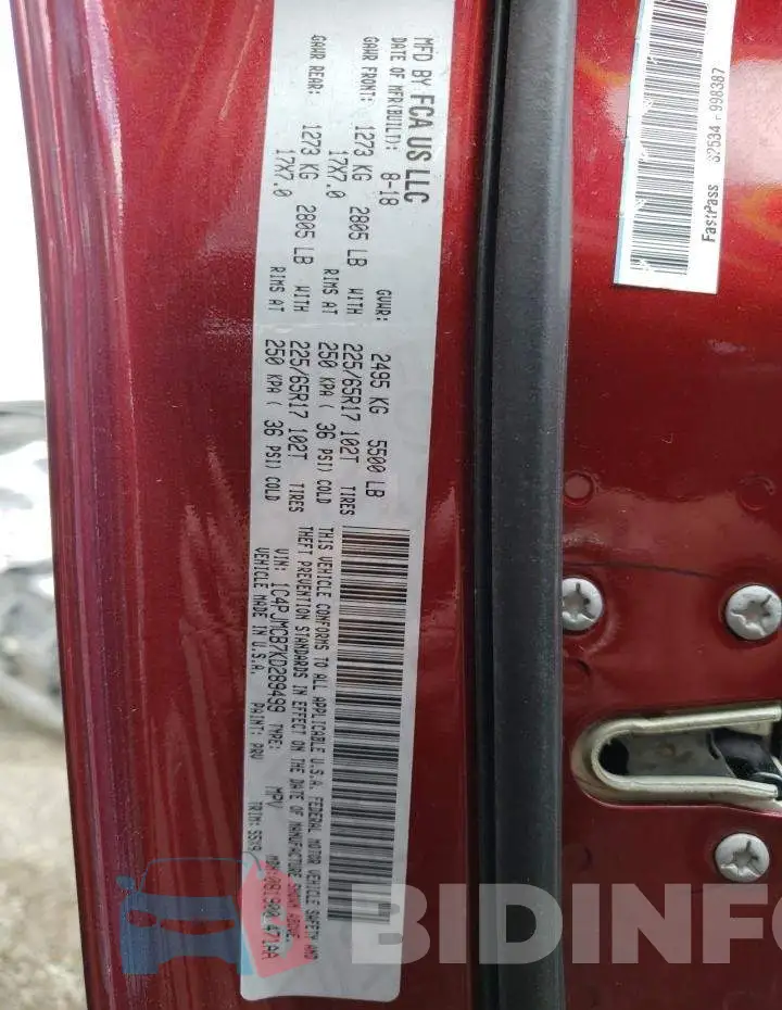 1C4PJMCB7KD289499 Photo# 13